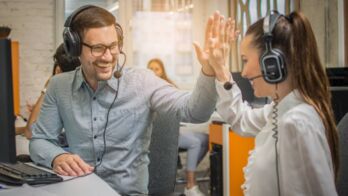 A happy team thanks to Workforce Engagement Management