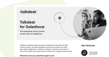 Infofiche: Talkdesk for Salesforce